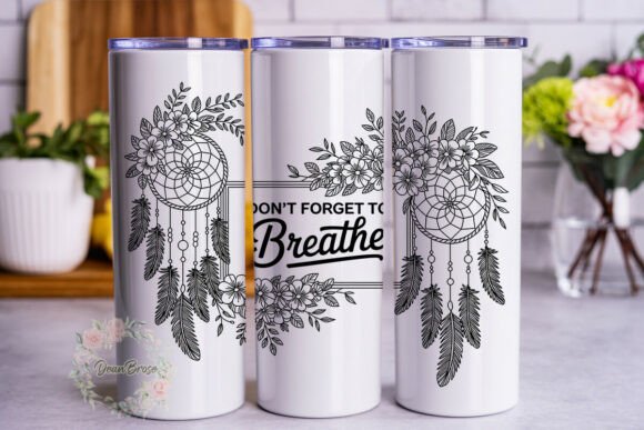 Bohemian Dreamcatcher Floral 20oz Skinny Graphics