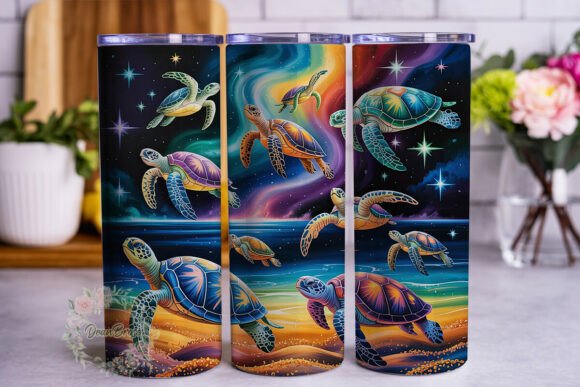 Cosmic Turtle Ocean 20oz Tumbler Wrap