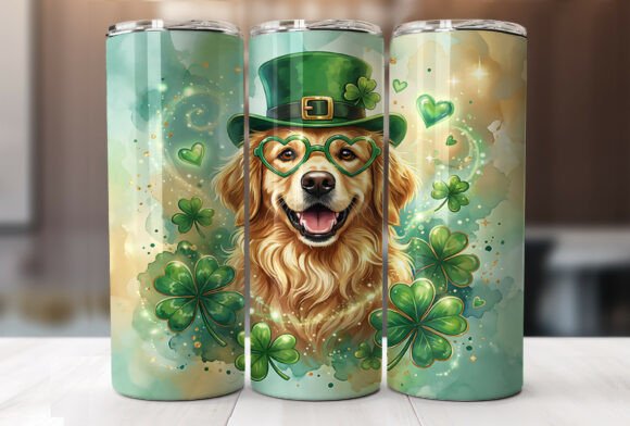 Dog St. Patrick's Tumbler Wrap Graphics Review