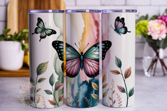 Elegant Butterfly Ombre 20oz Tumbler Graphics Review
