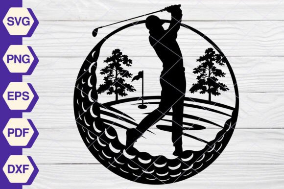 Golf SVG, Golfing SVG & Golfer Graphics EP375