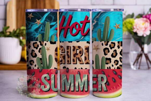 Hot Girl Summer 20oz Tumbler Wrap: Graphics Review