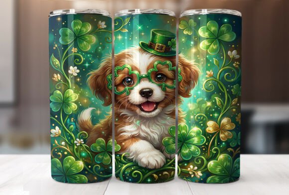 Lucky Shamrock Puppy: A Graphics & Tumbler Wraps Review