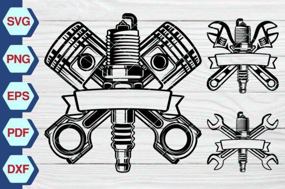 Mechanic Tools SVG: Graphics for Local Business Branding