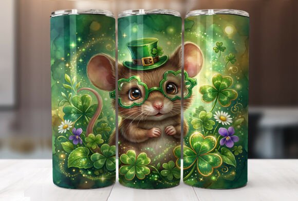 Mouse St. Patrick's Day Tumbler Wrap Review