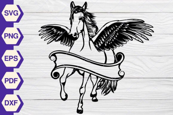 Pegasus Winged Horse SVG EP378: Graphics & Illustrations Review