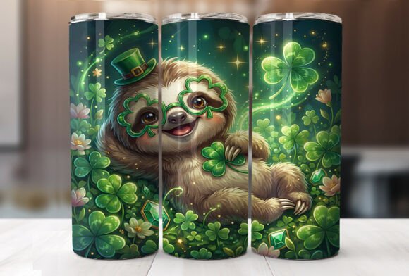 Sloths St. Patrick's Day Graphics Tumbler Wrap Review