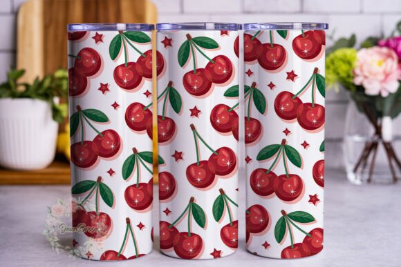Sparkle Cherry Delight Tumbler Wrap Graphics Review