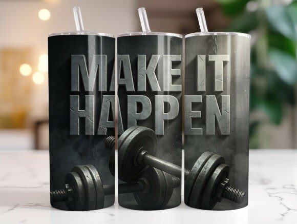 Unstoppable Gym Motivation Tumbler Wrap Graphics